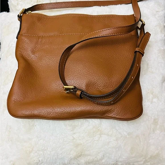 Michael Kors Tan Leather Crossbody Bag - Picture 7 of 9